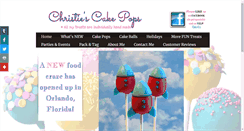 Desktop Screenshot of christiescakepops.com